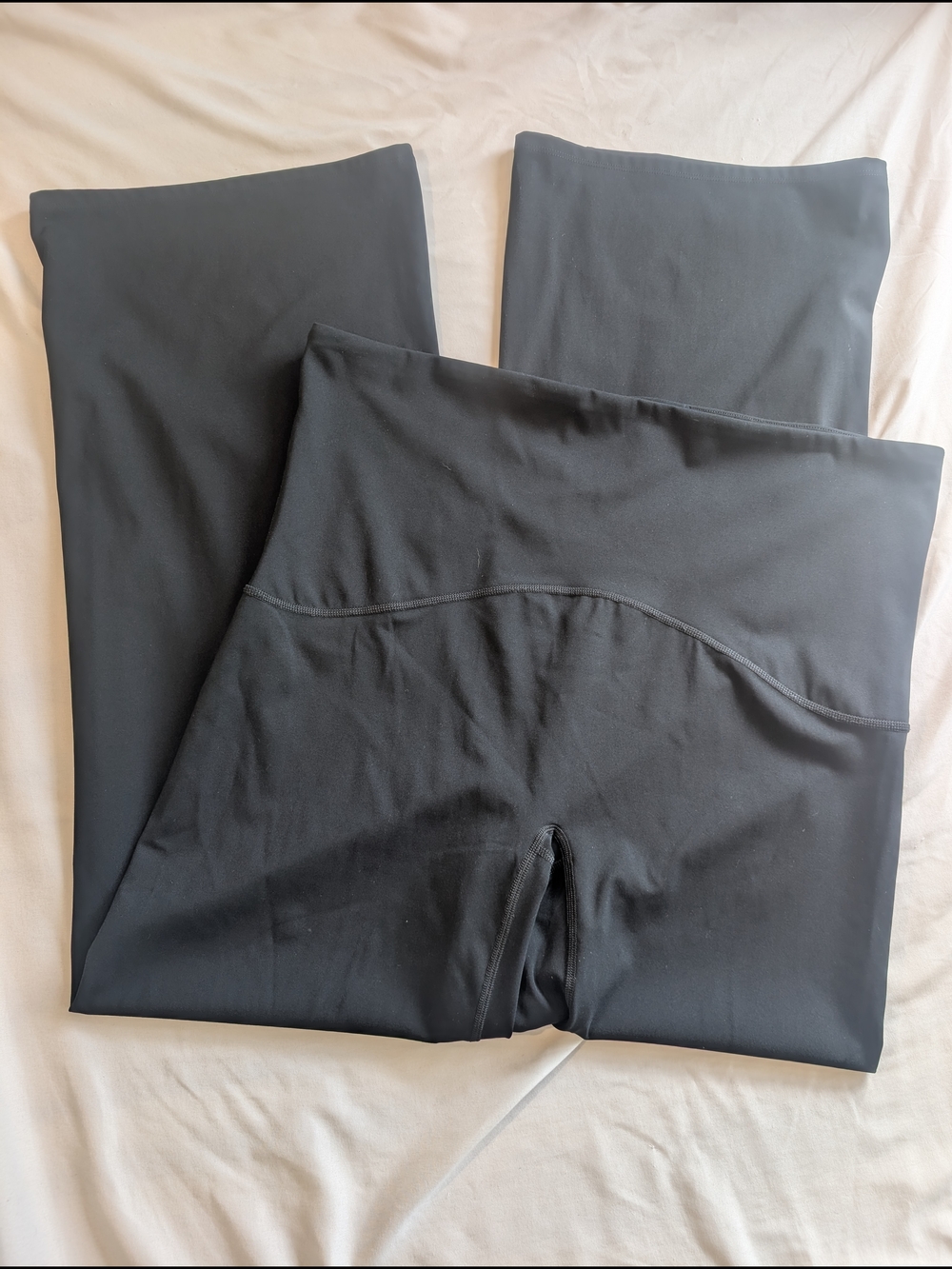 SPANX Black Sculpting Wide Leg Leggings